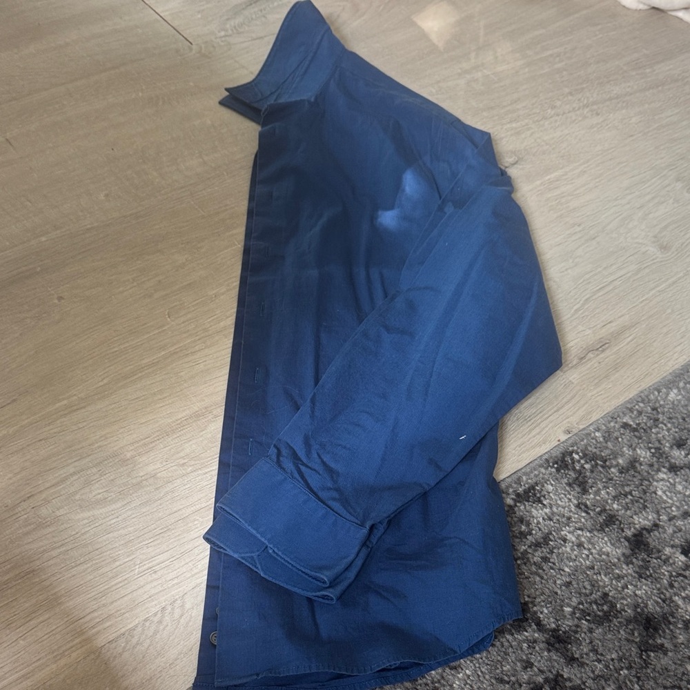 Express Men's Fitted Blue Jacket